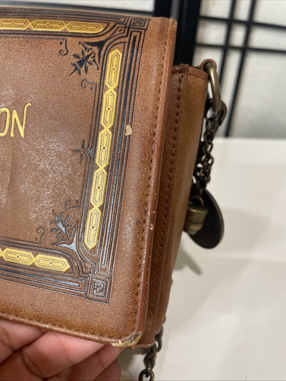Disney Brown "Once Upon A Time" Book-Style Crossbody Bag - Picture 4 of 11